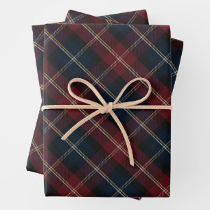 Elegant Classic Plaid Christmas Wrapping Paper Sheet
