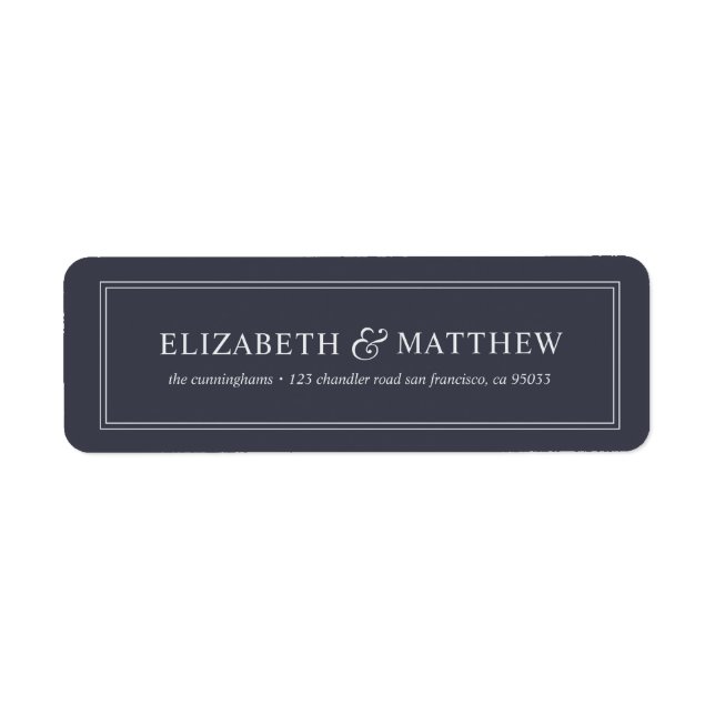 Elegant Classic Return Address (Front)