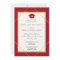 Elegant classic script gold red graduation party