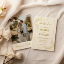 Elegant Classic Script Photo Wedding