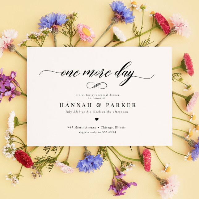 Elegant Classic Script Rehearsal Dinner Invitation (Creator Uploaded)