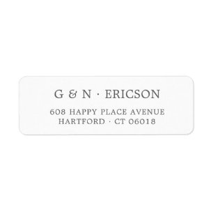 Elegant Classic Silver Grey Mariage Adresse de ret