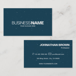 Elegant Classic Simple Dark Blue Sparkle Glitter  Business Card