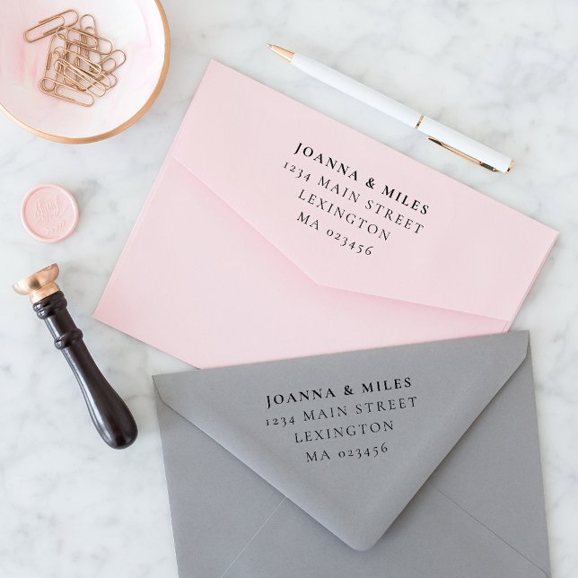 Elegant Classic Simple Return Address Self-inking Stamp (Creator Uploaded)