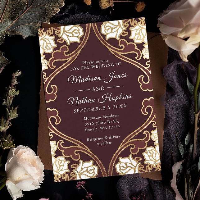 Elegant Classic Victorian Wedding Invitation (Creator Uploaded)