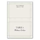 Elégant Classic Vintage Wedding Carte de Place