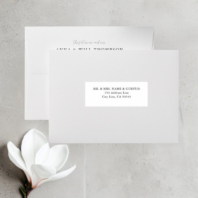Elegant Classic Wedding Guests Address Labels (Elegant Classic Wedding Guest Address Labels (21 per sheet))