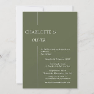 Elegant Classic Wedding Invitation Template Design