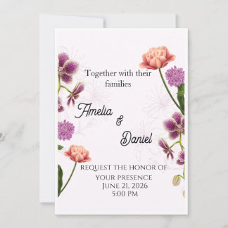 Elegant Classic Wedding Invitation Template | Luxu