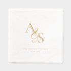 Élégant, Classique, Monogramme, Mariage