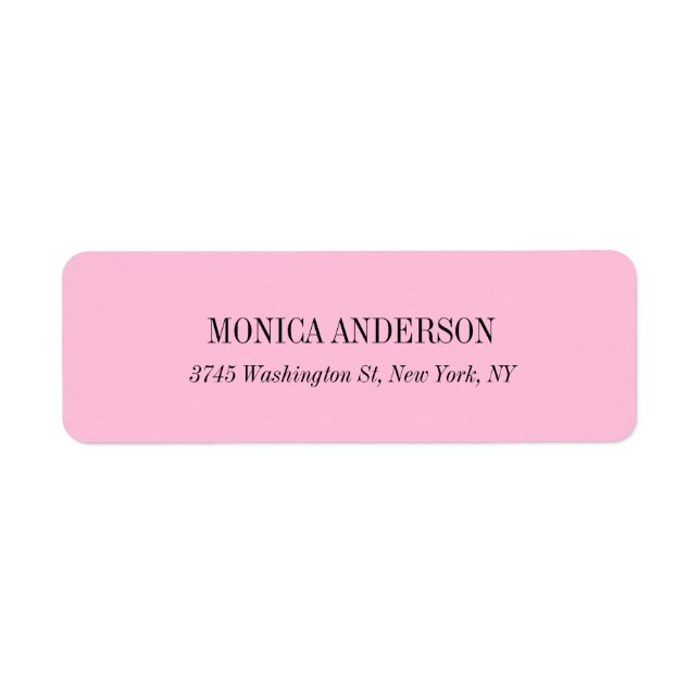 Élégant classique simple rose unique original (Devant)