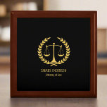Elegant Classy Black & Gold Lawyer Business  Gift Box<br><div class="desc">Elegant Classy Black & Gold Lawyer Business gift box It is the perfect gift for any lawyer or law firm. It is a unique and thoughtful way to show appreciation and makes a great impression. It is sure to be a hit at the office.</div>