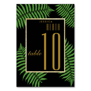 Elegant Classy Bracken Birthday Table Number