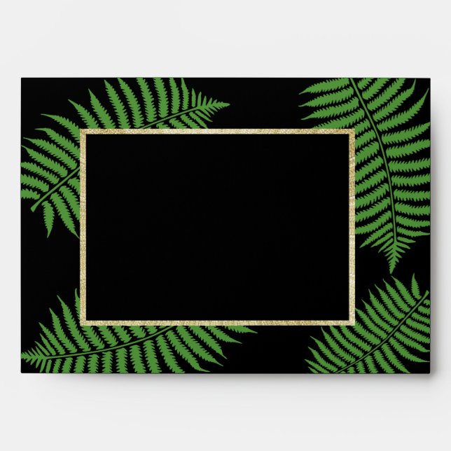 Elegant Classy Bracken Wedding Envelope (Front)