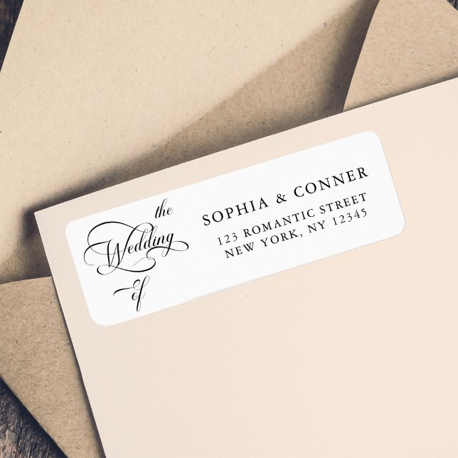 Elegant Classy Calligraphy Mariage Adresse de reto (Créateur téléchargé)