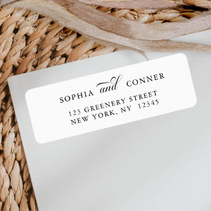 Elegant Classy Calligraphy Return Address