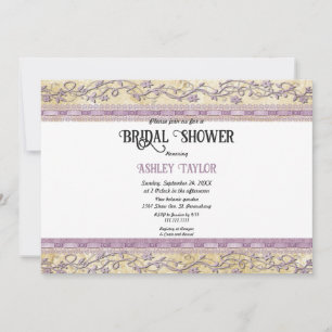 Elegant Classy Chic Frame Formal Bridal Shower Invitation