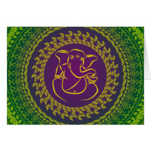 Elegant Classy Ganesh/ Indian God Card