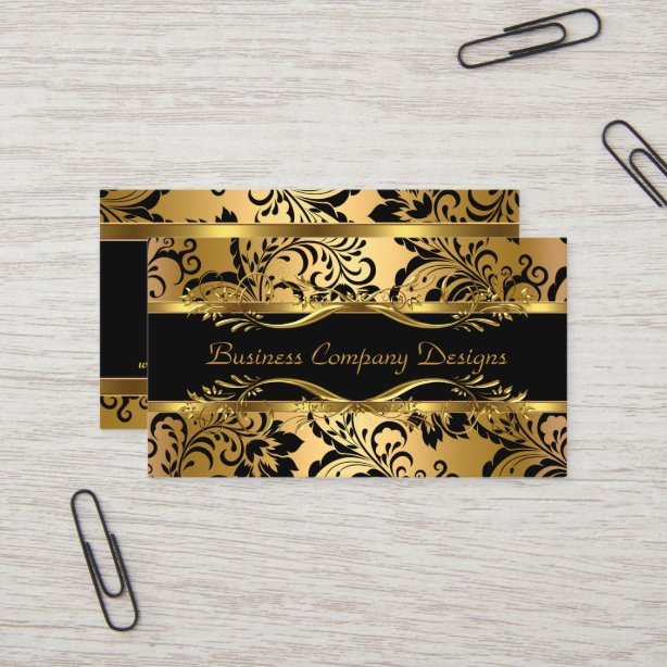 Gold Embossed Business Cards & Profile Cards Zazzle CA