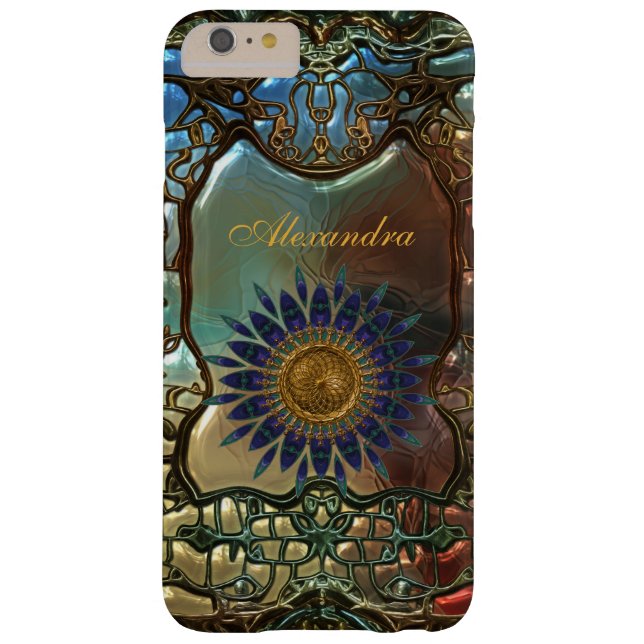Elegant Classy Gold Metal Art Nouveau Case-Mate iPhone Case (Back)