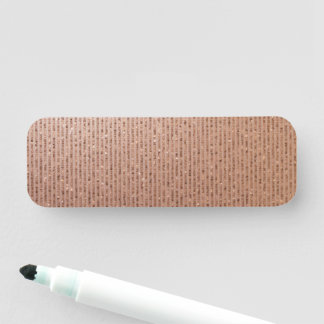 Elegant Classy Gold Sparkle Name Tag