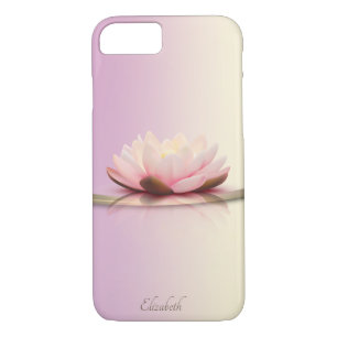 Elegant Classy Gold Stripe Lotus -Personalized Case-Mate iPhone Case