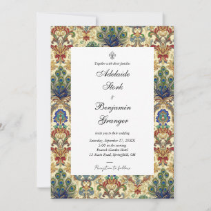 Elegant Classy Maximalist Custom Photo DIY Wedding Invitation
