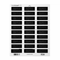 Elegant Classy Navy Blue Return Address