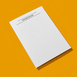 Elegant Clean Black White Lines Consultant Letterhead<br><div class="desc">Elegant fully customizable letterhead template with black lines. Perfect for attorney,  consultant. You can match it with other office products from my store.</div>