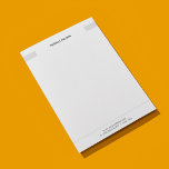 Elegant Clean Light Grey White Consultant Letterhead<br><div class="desc">Elegant fully customizable letterhead template. Clean design with light grey/white colours.</div>