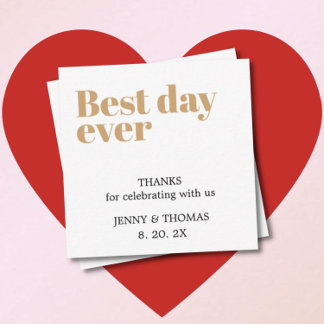 Elegant Clean Wedding Thank You Card