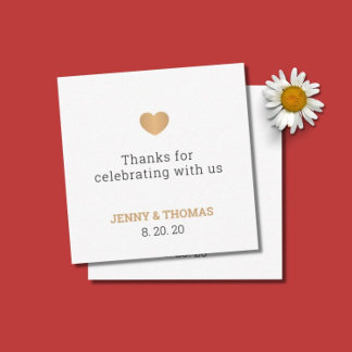 Elegant Clean Wedding Thank You Card