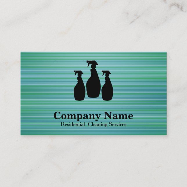 Elegant Cleaning Service Glitter Bokeh Business Card (Front)