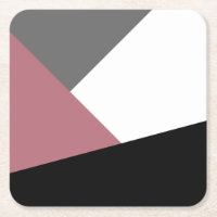 elegant clear dusty pink, black, grey geometrics