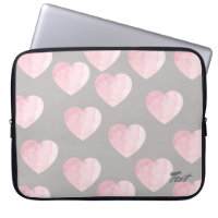 elegant clear light pink love heart pattern