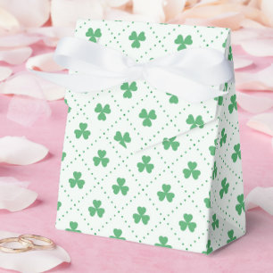 Elegant Clover Pattern Tent 3x1.5x3.25 Favor Box