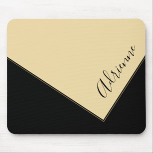 Elegant Clutch Purse Design Personalized Yellow Mouse Pad