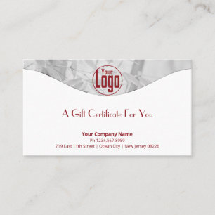 Élégant Coach Vie QR Code certificat cadeau