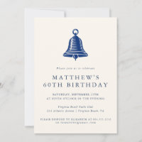 Elegant Coastal Ships Bell  Adult Birthday Party 
