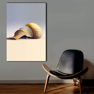 Elegant Coastal Wall Art Nautilus Shell