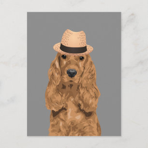 Elegant Cocker Spaniel Carte postale pour Amoureux