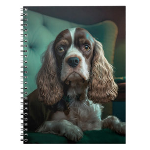Elegant Cocker Spaniel Classic Portrait Design Notebook