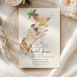 Elegant Cocktail Bridal Shower Invitation Art
