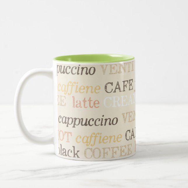 Elegant Coffee Bistro Mug (Left)