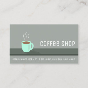 Elegant Coffee Shop Loyalty Punch Card