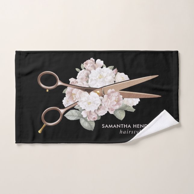 Élégant coiffeur de fleurs Vintages (Serviette à main)