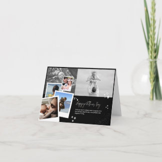 Elegant Collage Fathers Day Photo Card