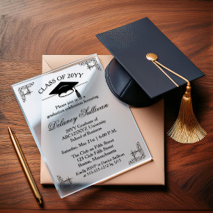 Elegant College Graduation Announcement Party
