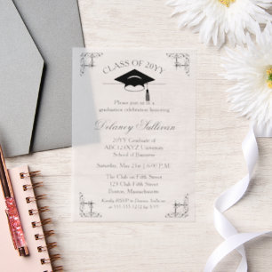 Elegant College Graduation Faire-part