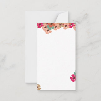 Elegant Colored Floral Greeting Card
